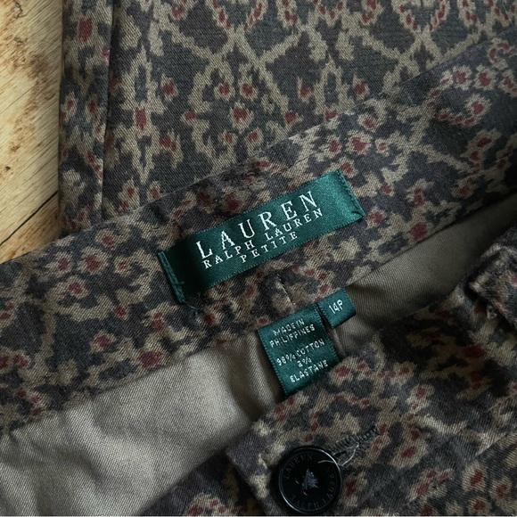 Ralph Lauren paisley patterned south western style pants boho straight leg - Picture 2 of 2